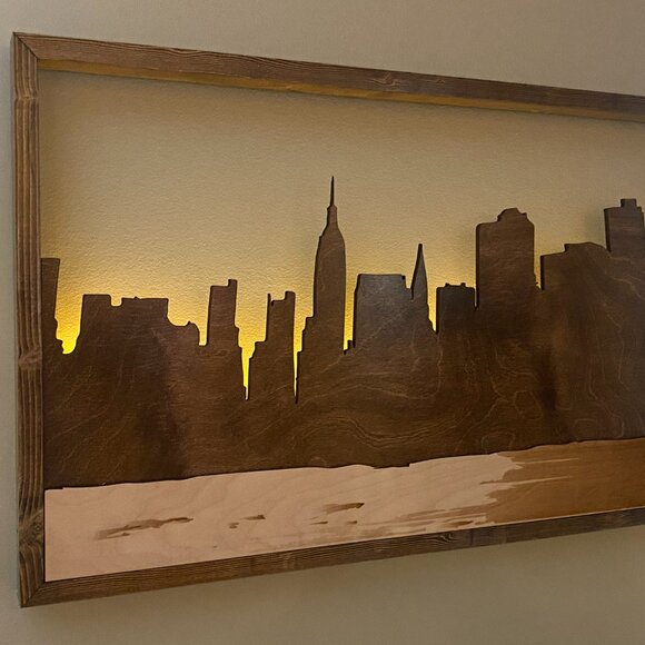 New York City Skyline NYC Ambient Night Light - Picture 4 of 5